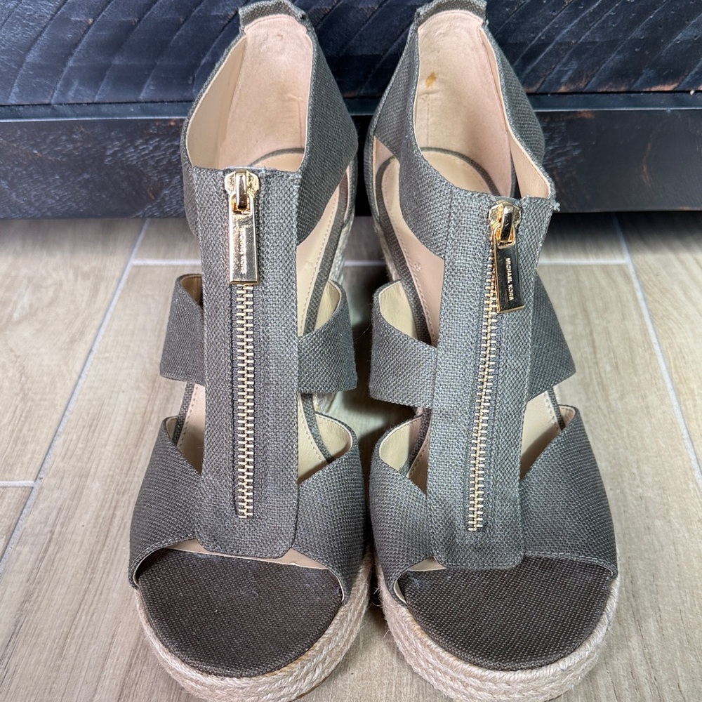 MICHAEL Michael Kors Olive Wedges
